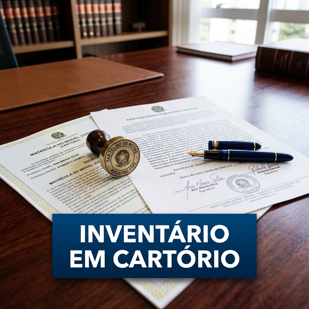 Inventário em cartório escritura partilha de bens